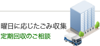 曜日に応じたごみ収集 定期回収のご相談